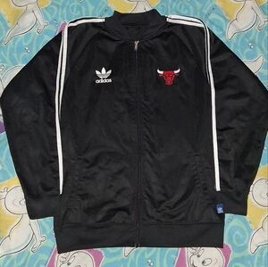 Y2K Adidas Tredoil Chicago Bulls Vintage Track Jacket NBA Basketball